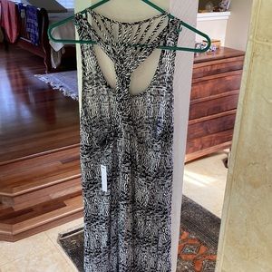 Ark&co black and white cross back maxi dress